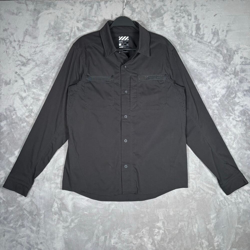 Viktos Sofari Long OPS Shirt Black Tactical Button Front Men’s Size Small